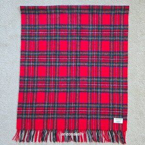 Edinburgh Lambswool Tartan Plaid Wrap Oversized Scarf